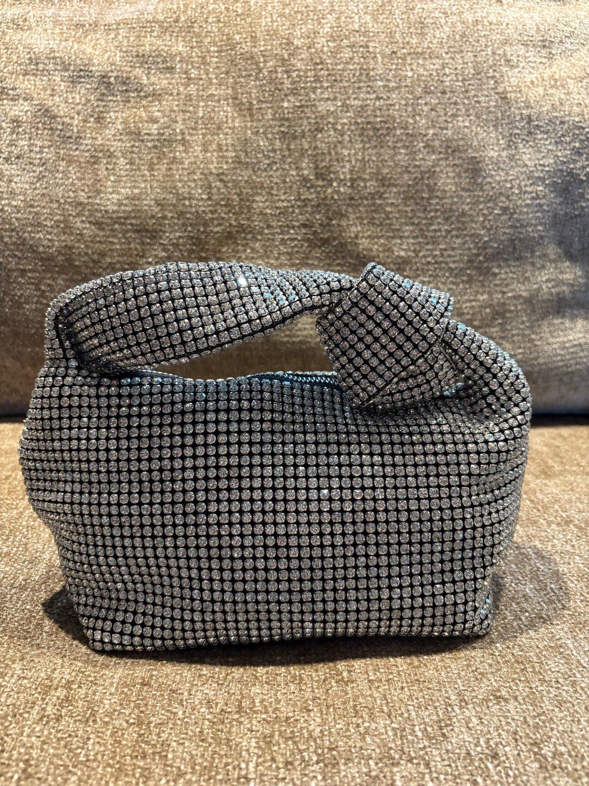 Sac Aurea à strass argenté