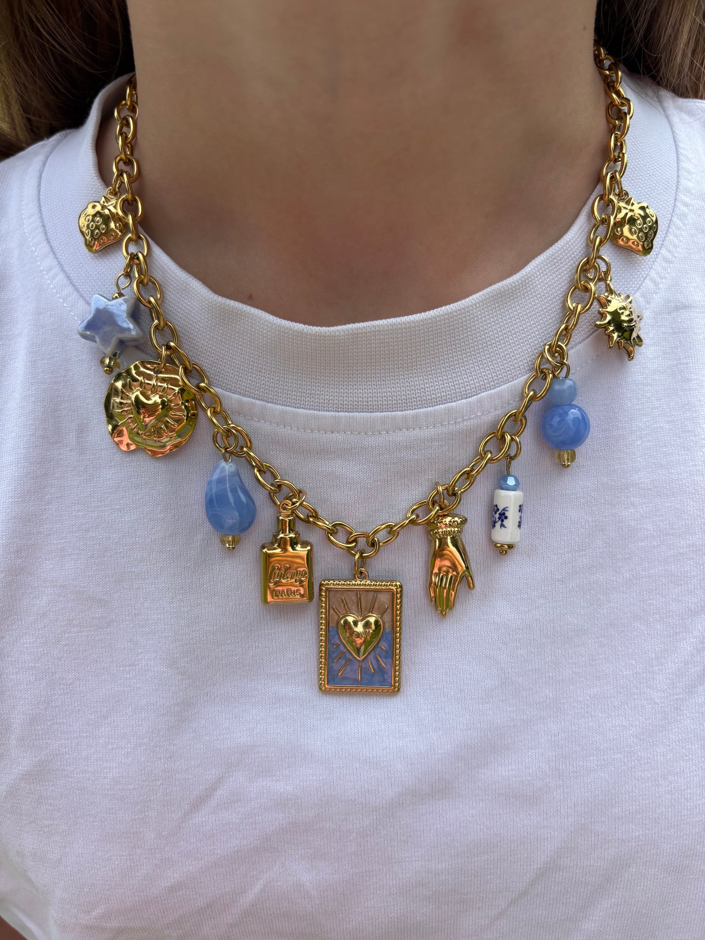 Collier Coralie bleu
