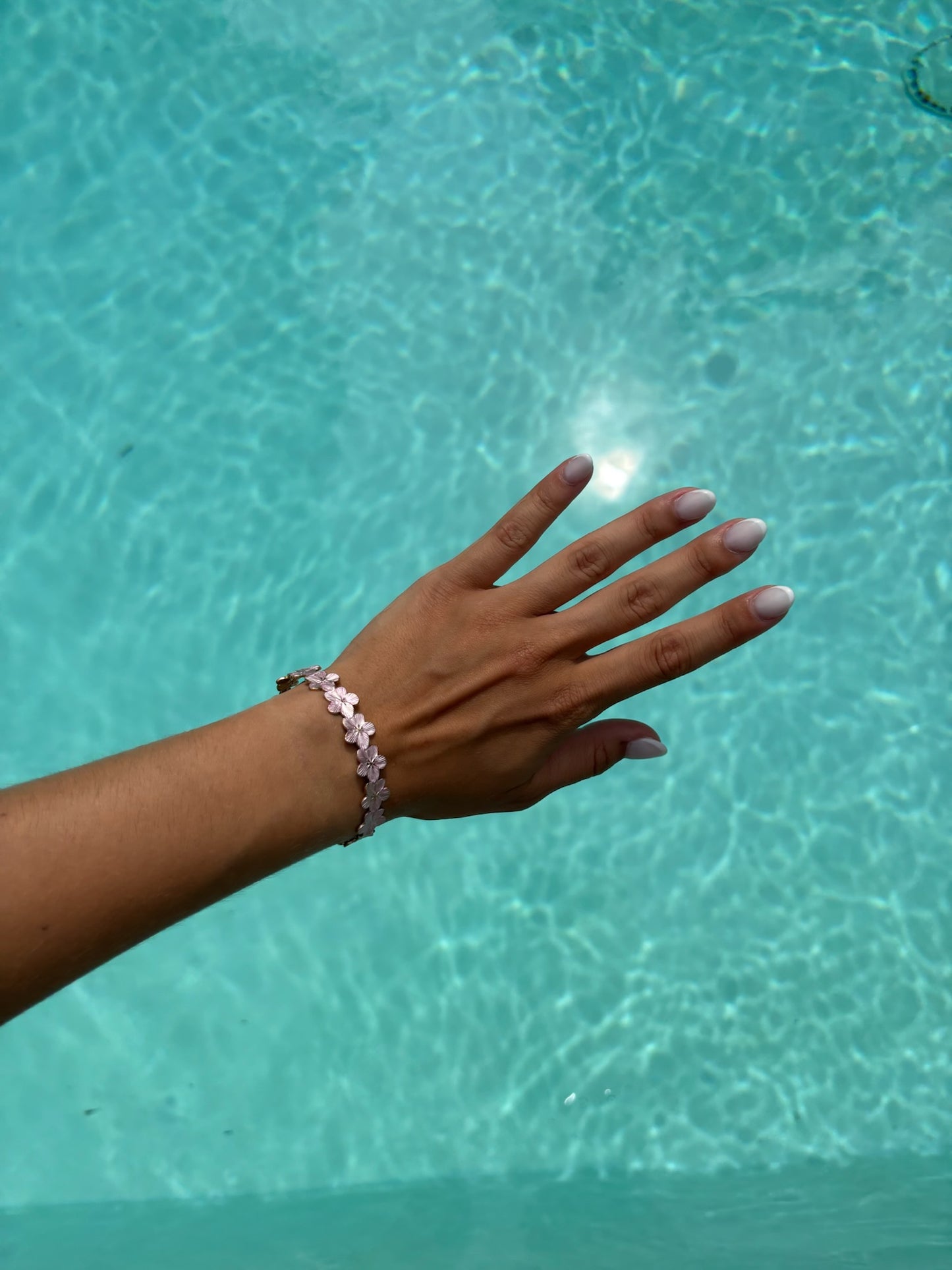 Bracelet jonc Esther rose