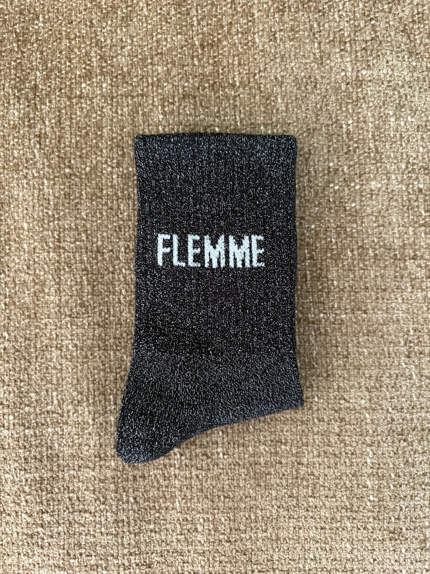 Chaussettes pailletées FLEMME noires
