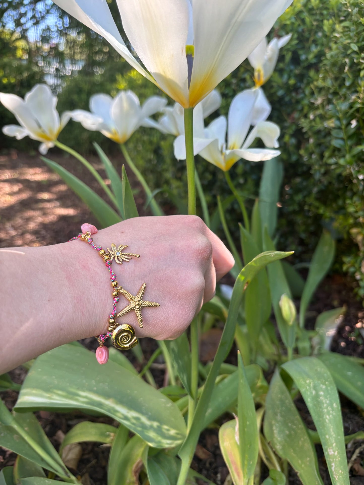 Bracelet Nevena en acier inoxydable rose/doré
