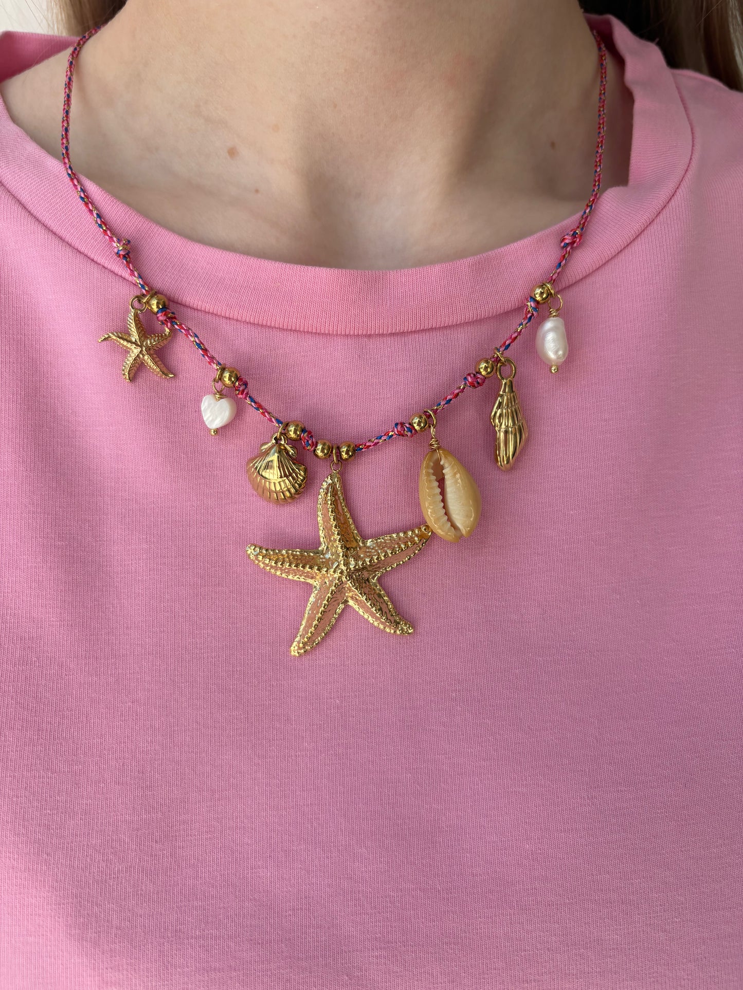 Collier Eloïse en acier inoxydable rose/doré