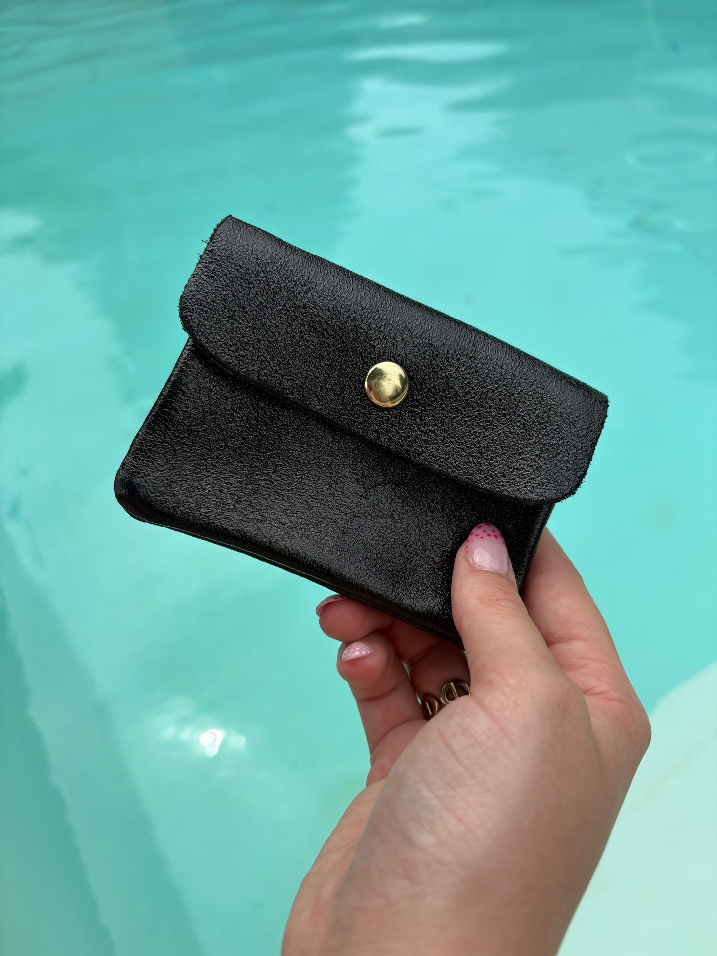 Porte-monnaie Stella noir pailleté