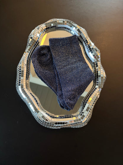 Chaussettes pailletées Artémis bleues