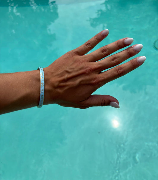 Bracelet jonc Sofia bleu