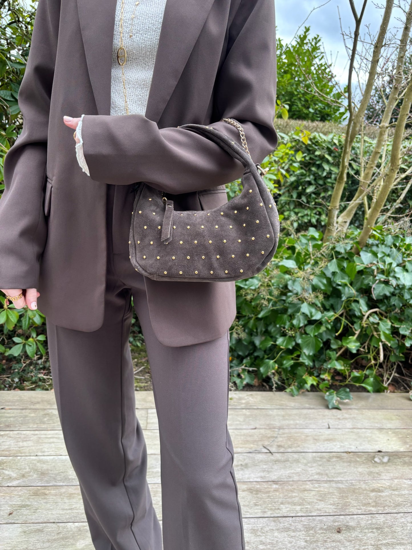 Sac Nova à clous brun