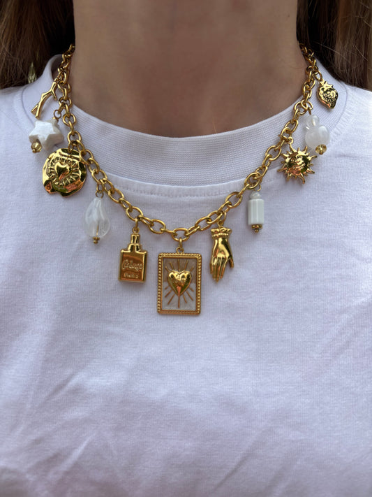 Collier Coralie blanc