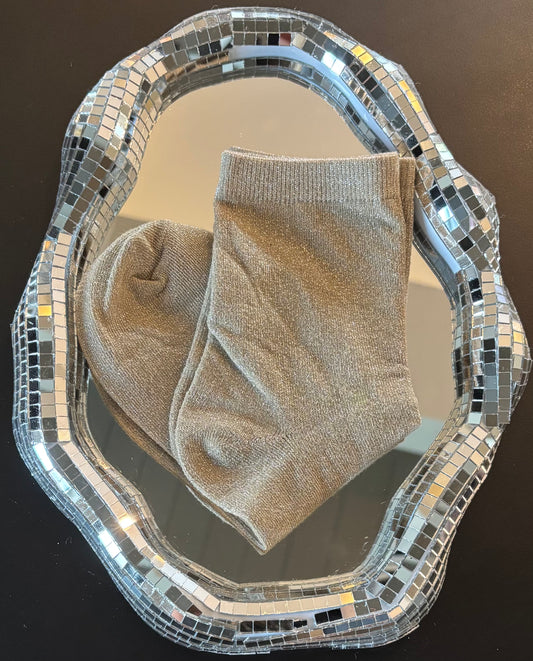 Chaussettes pailletées Aphrodite champagne