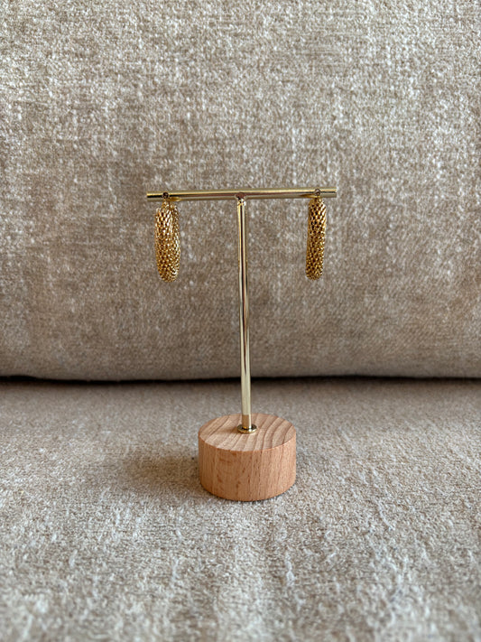 Boucles d'oreilles Julie en acier inoxydable