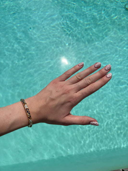 Bracelet jonc Eva noir en laiton