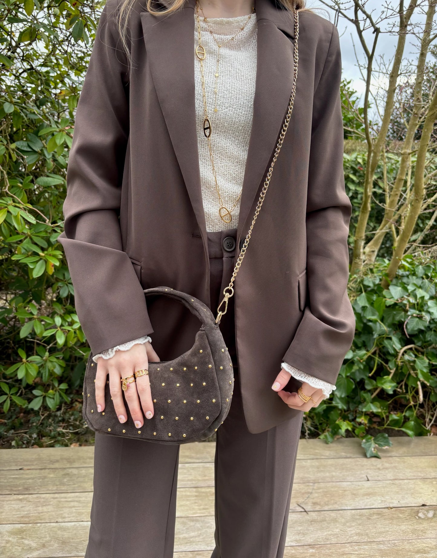 Sac Nova à clous brun