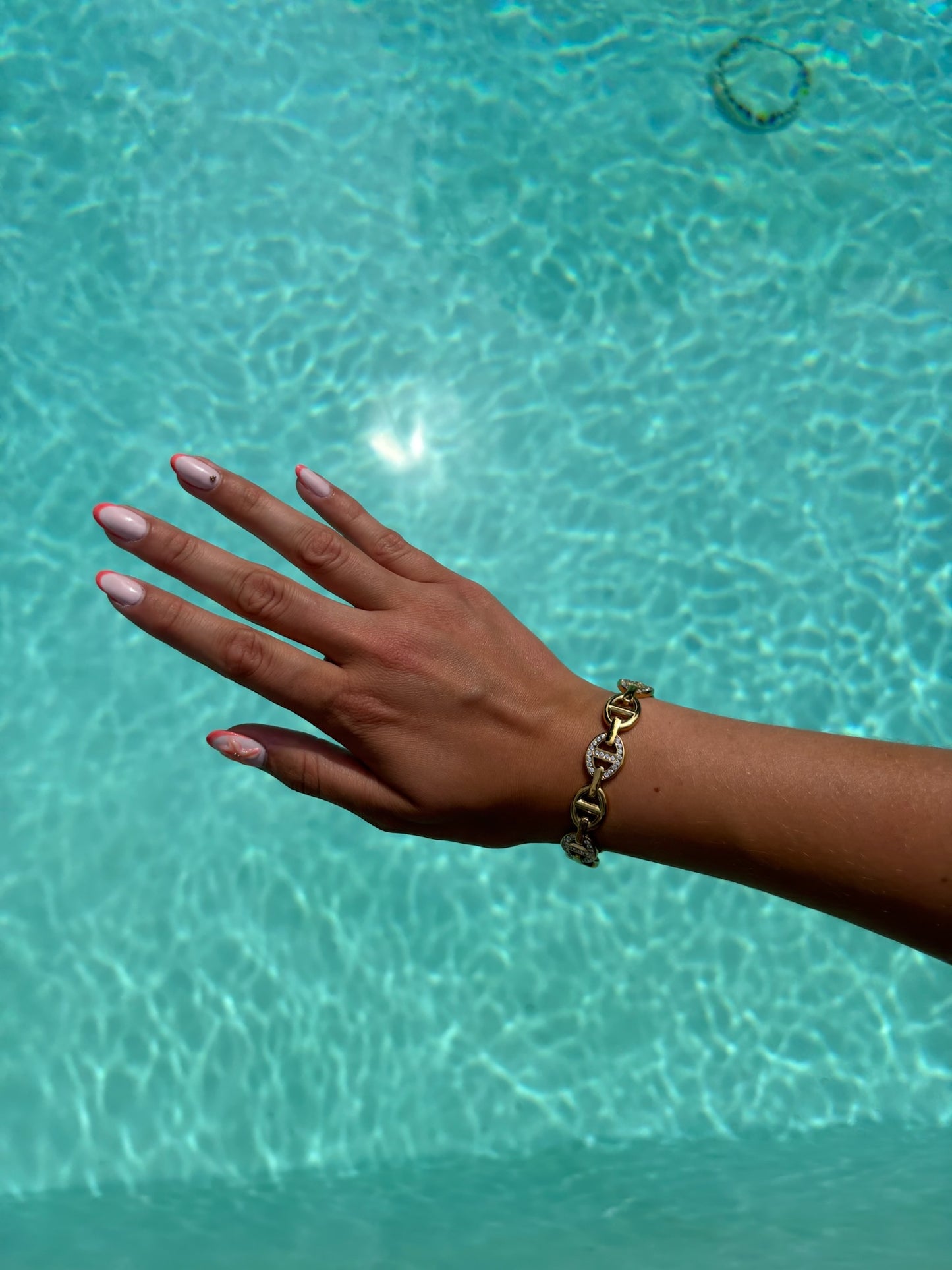 Bracelet jonc Claire avec strass