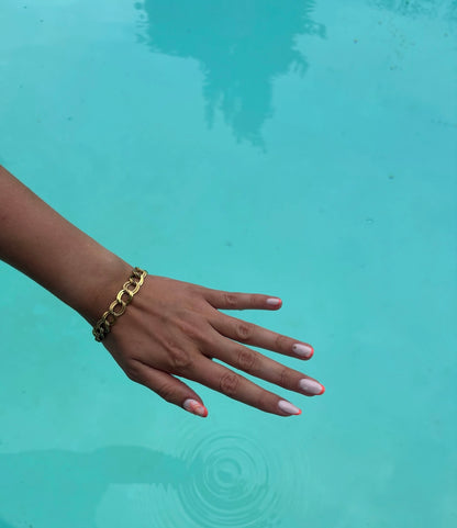 Bracelet Clémence en acier inoxydable doré