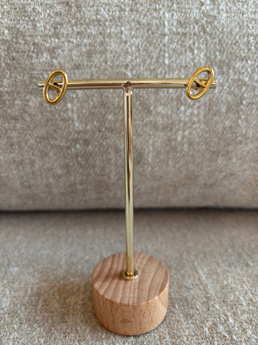 Boucles d'oreilles Laly en acier inoxydable