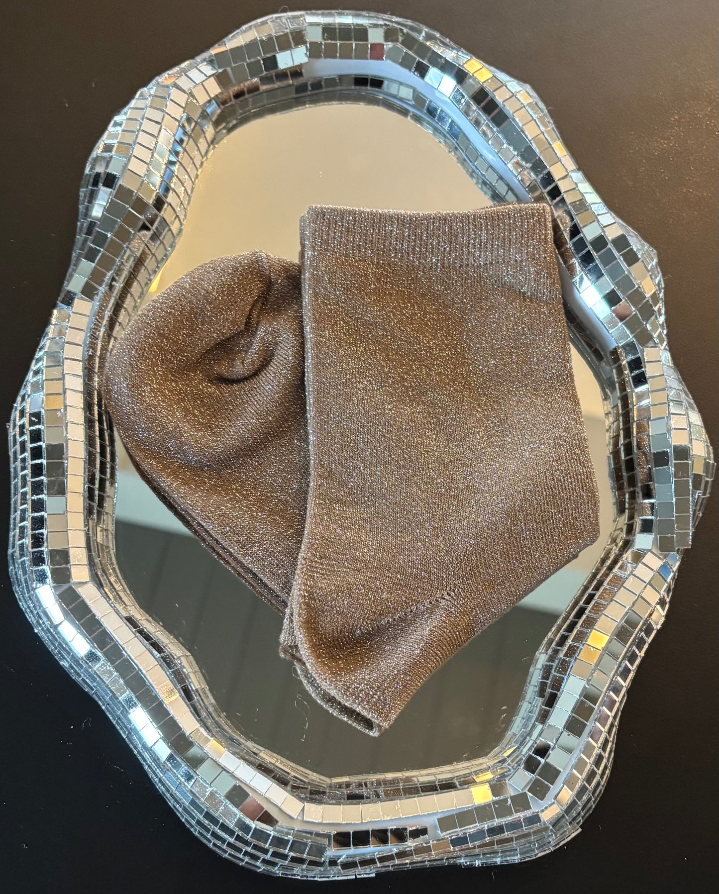 Chaussettes pailletées Aphrodite dorées