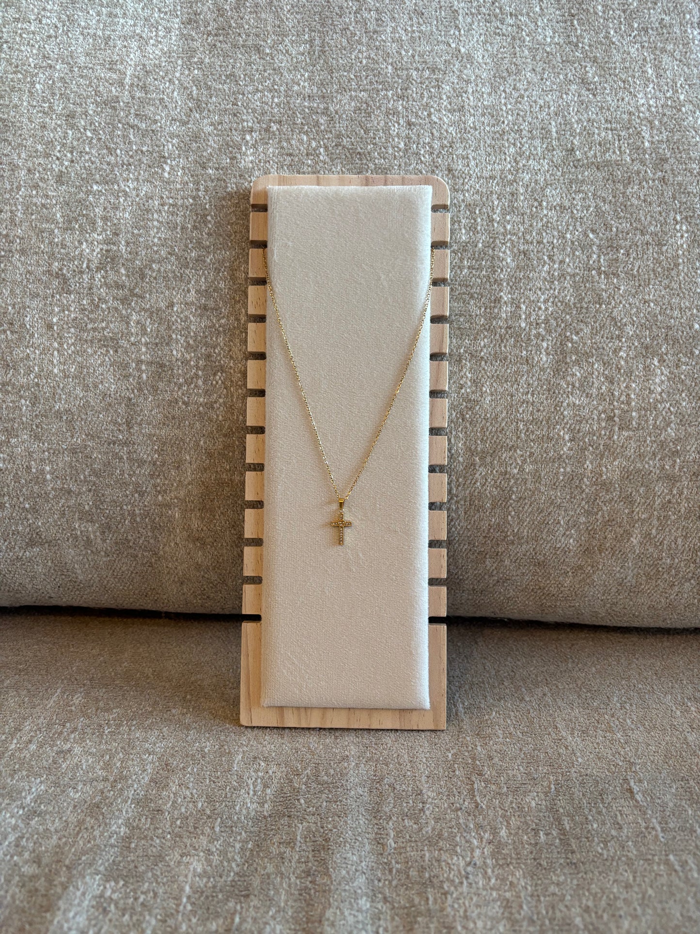 Collier Marie strass en acier inoxydable