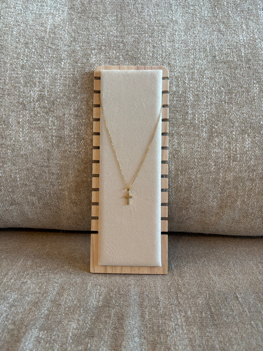 Collier Marie strass en acier inoxydable