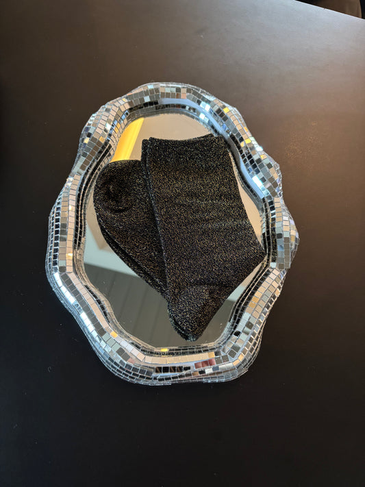 Chaussettes pailletées Artémis dorée
