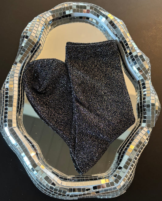 Chaussettes pailletées Rhéa noires
