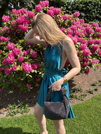 Sac à strass noir