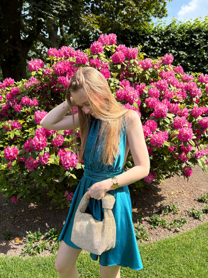 Sac à strass doré
