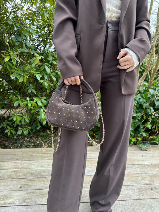 Sac Nova à clous brun