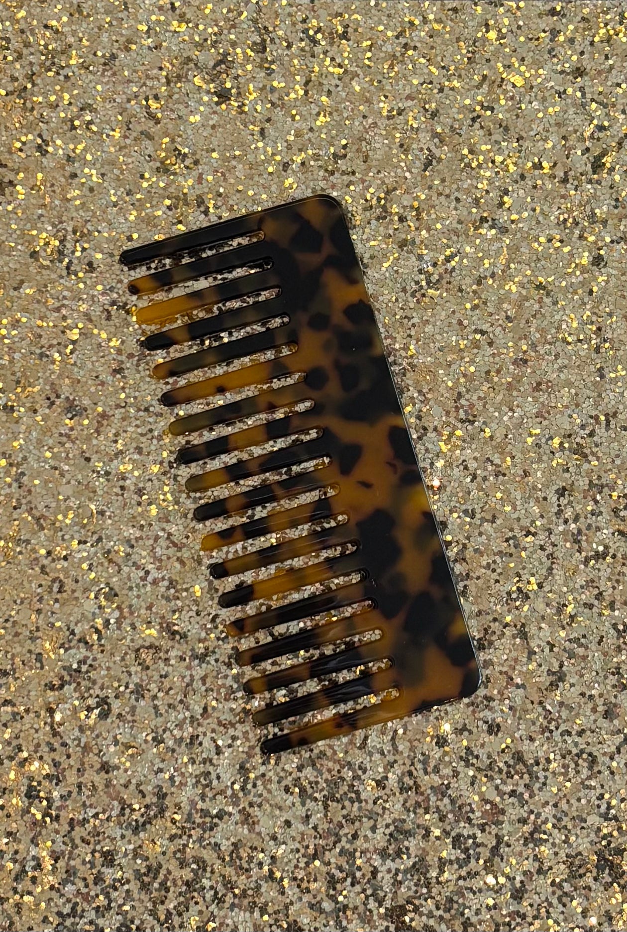 Peigne Opale brun tacheté