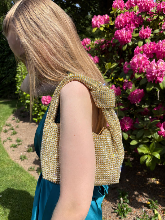 Sac à strass doré