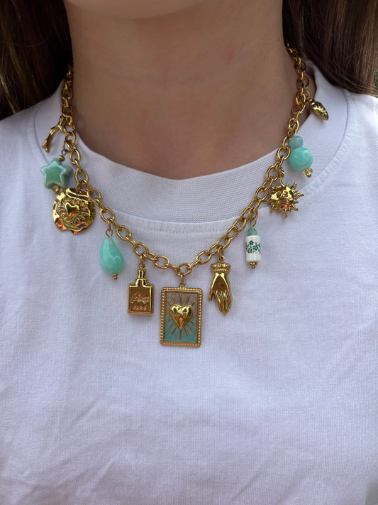 Collier Coralie turquoise