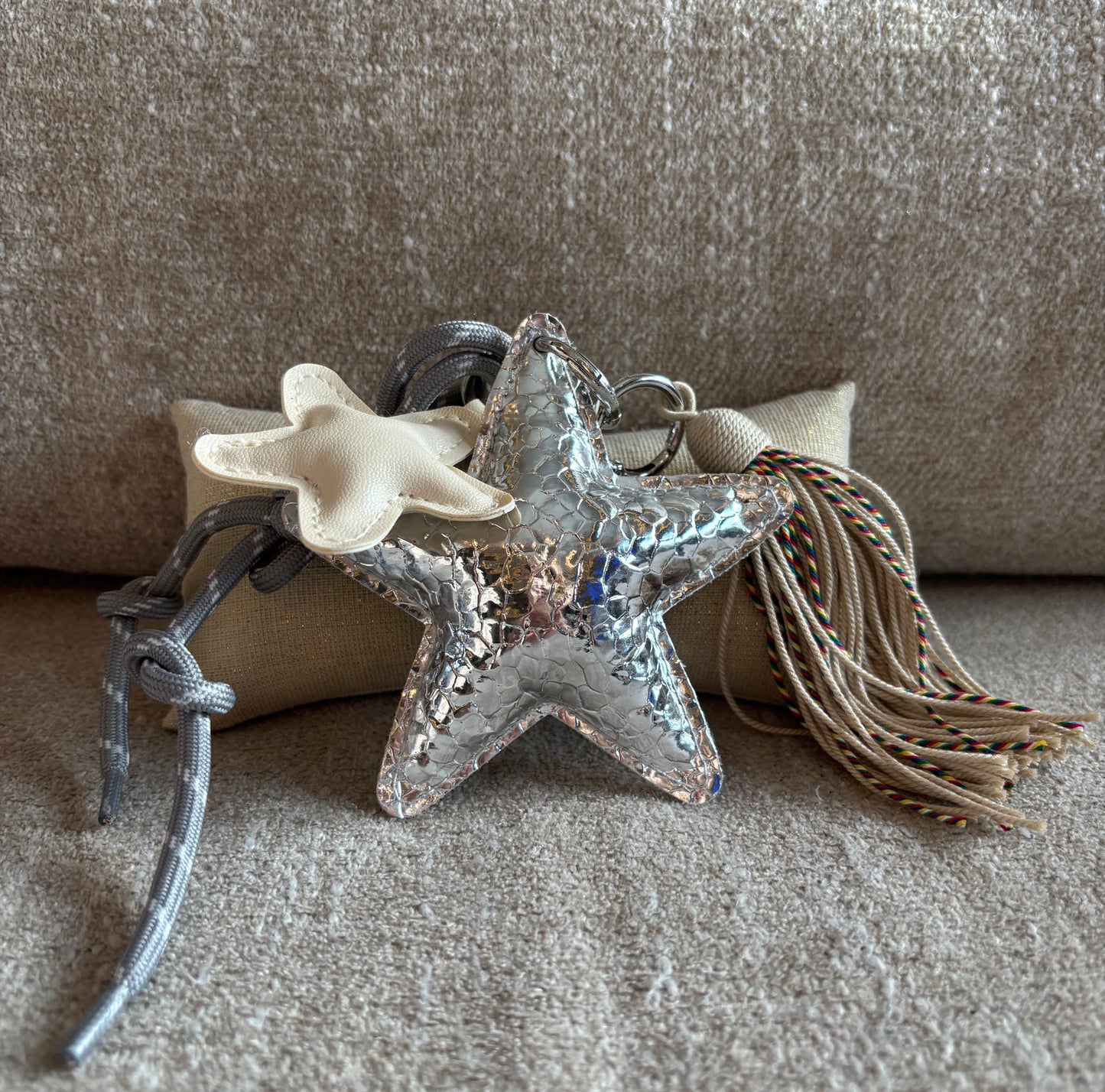 Porte-clés Romy argenté