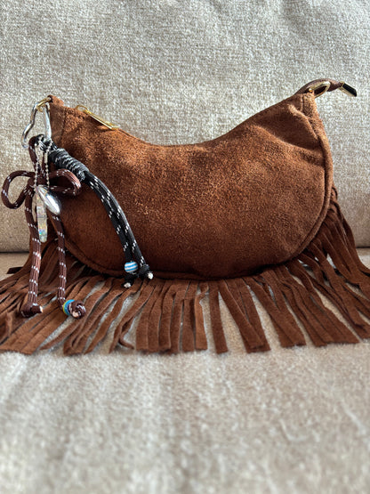 Porte-clés Olivia brun/noir