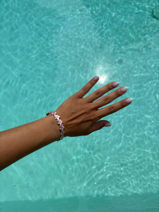 Bracelet jonc Esther rose