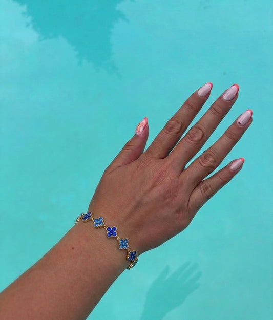 Bracelet Nina bleu foncé en acier inoxydable