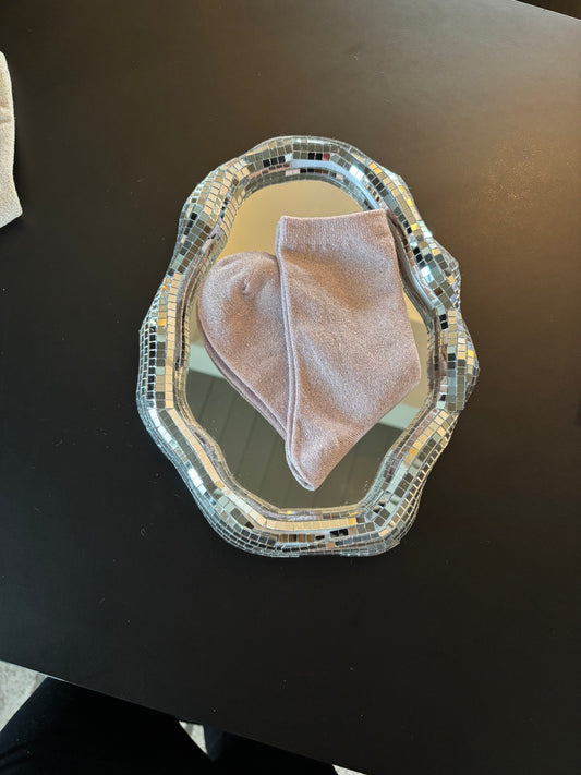 Chaussettes pailletées Artémis roses