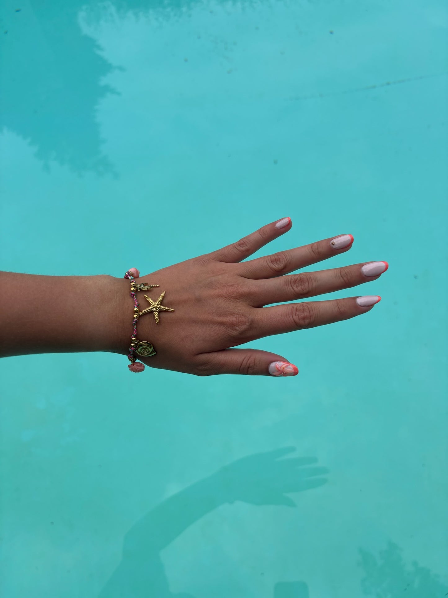 Bracelet Nevena en acier inoxydable rose/doré