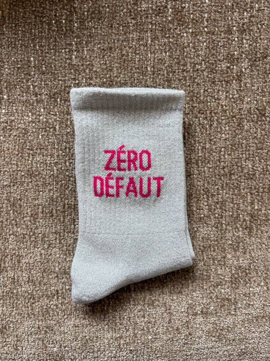 Chaussettes pailletées ZERO DEFAUT grises