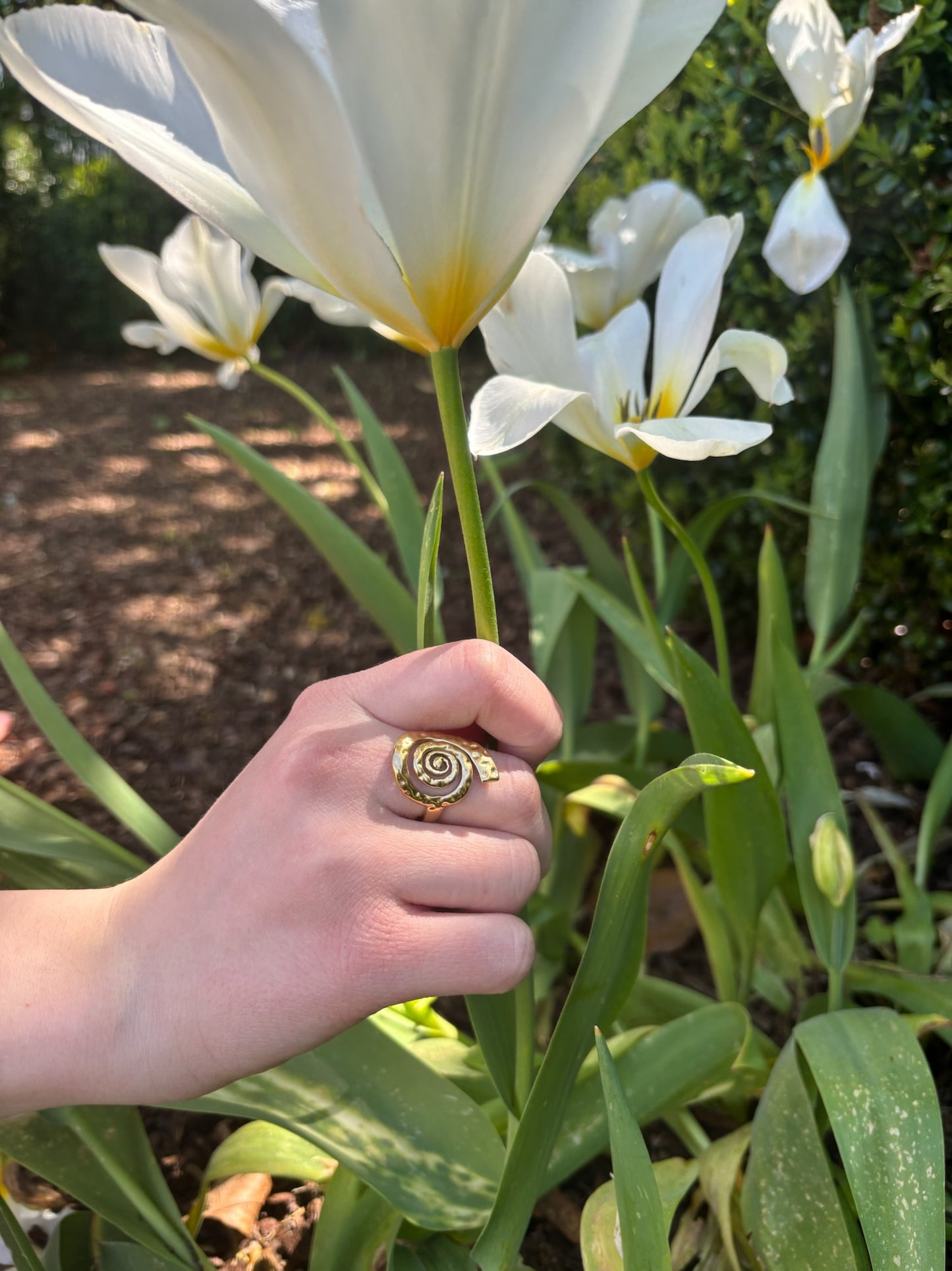Bague Alba en acier inoxydable dorée