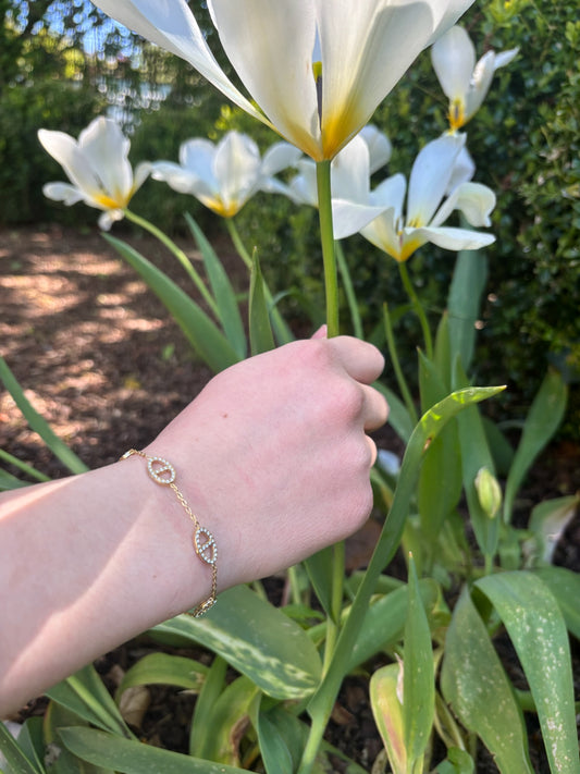 Bracelet Julia en acier inoxydable doré