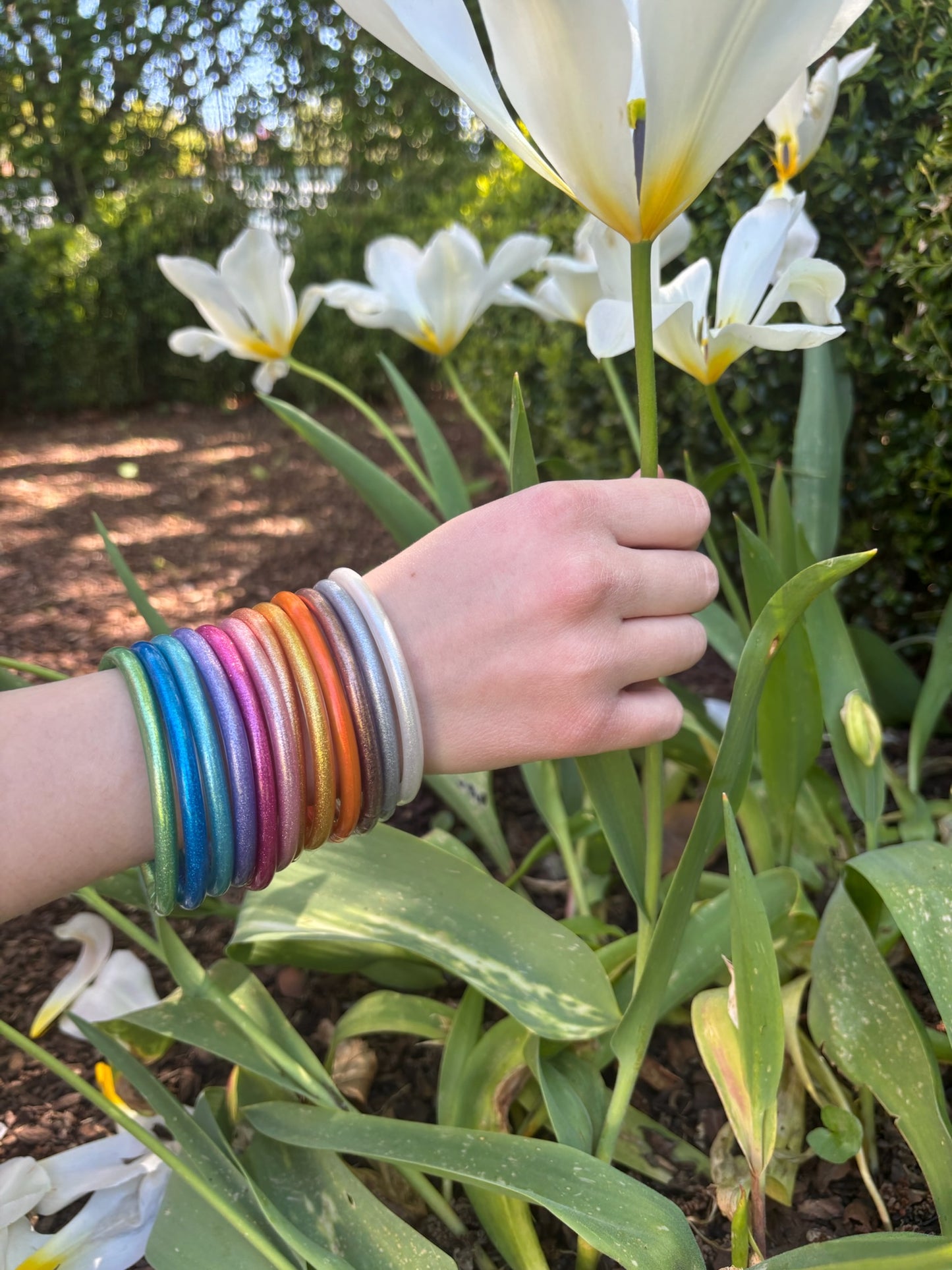 Bracelet jonc Aude pailleté