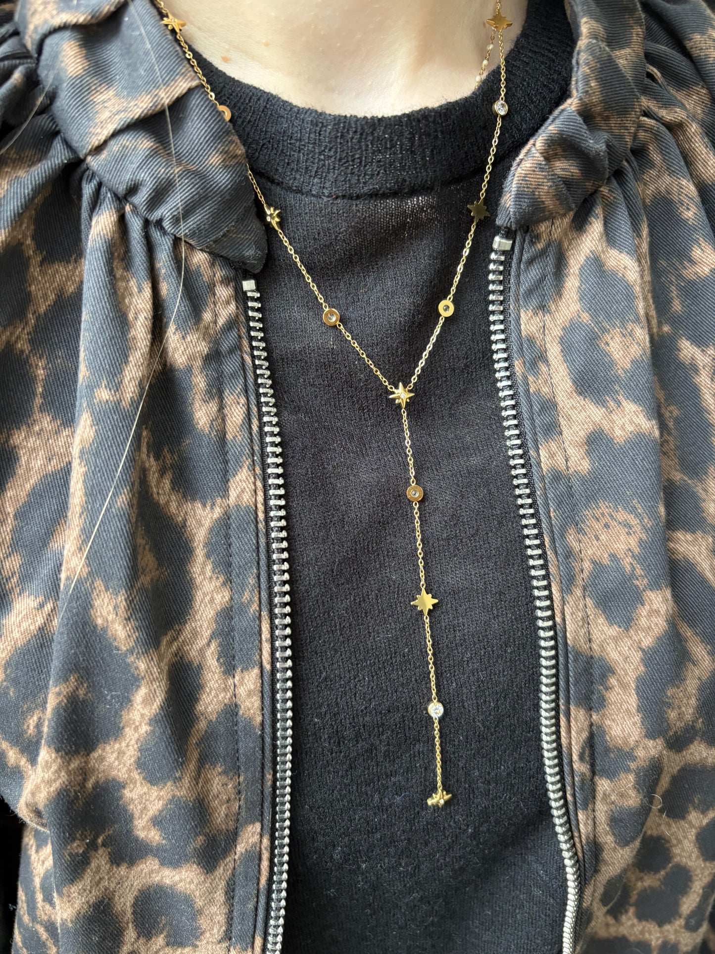 Collier Emilie en acier inoxydable doré