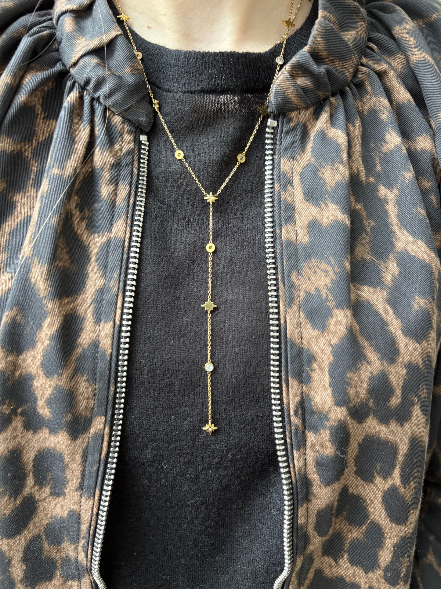 Collier Emilie en acier inoxydable doré