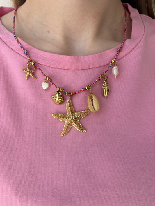 Collier Eloïse en acier inoxydable rose/doré