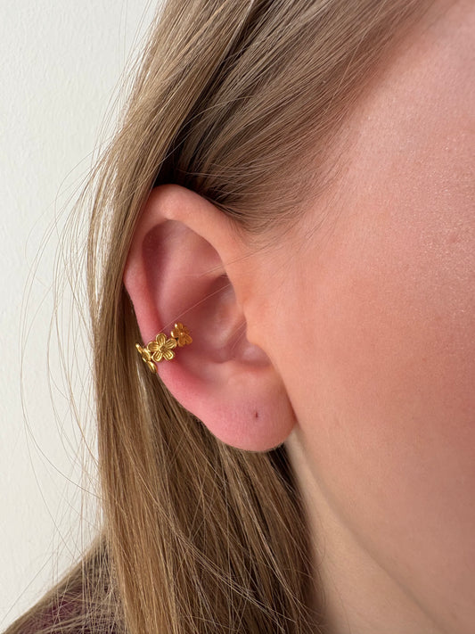 Earcuff Lola en acier inoxydable doré