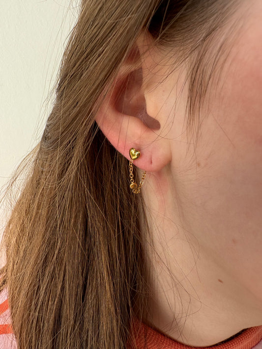 Piercing Laura en acier inoxydable doré