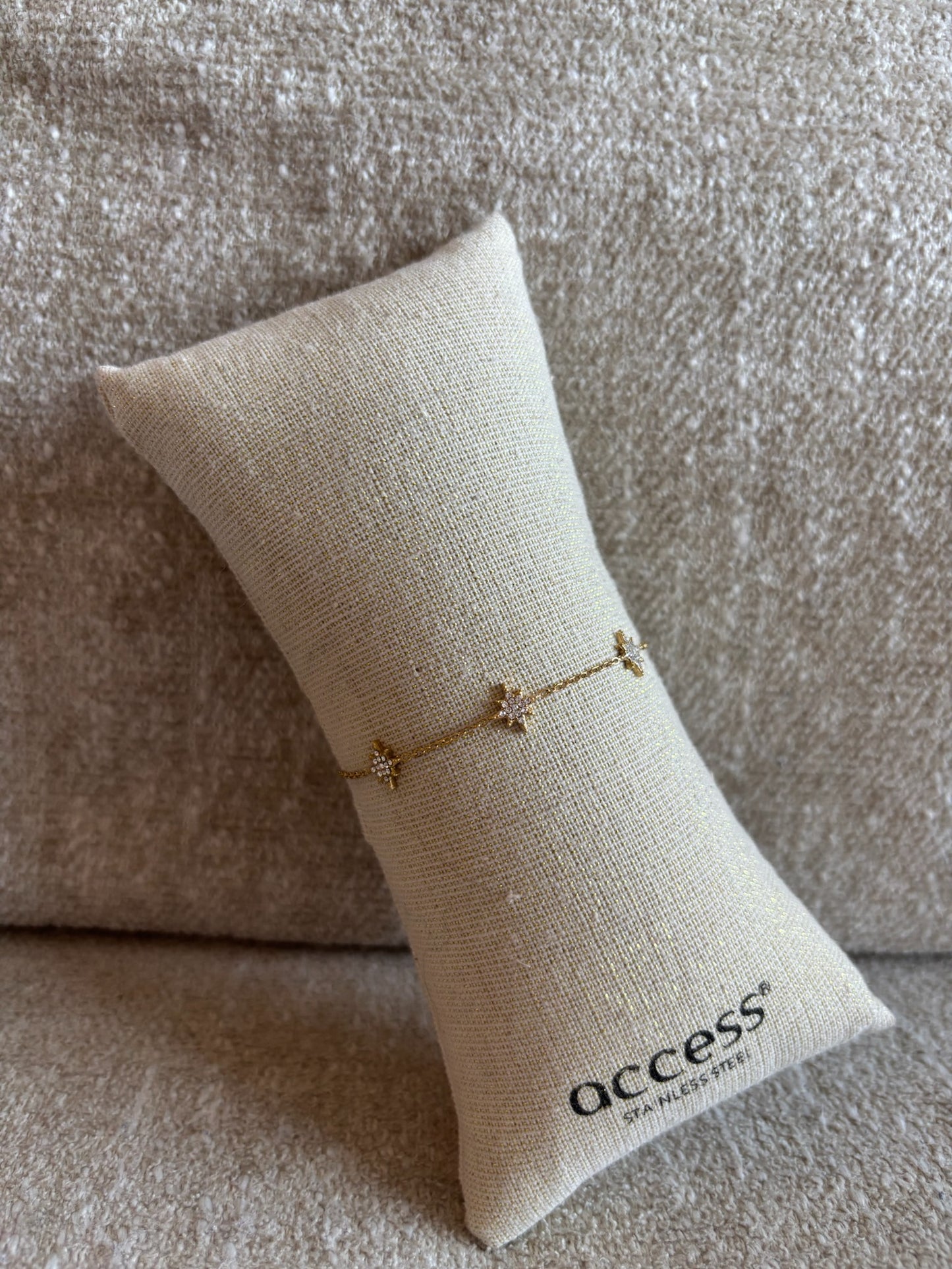 Bracelet Iris en acier inoxydable doré