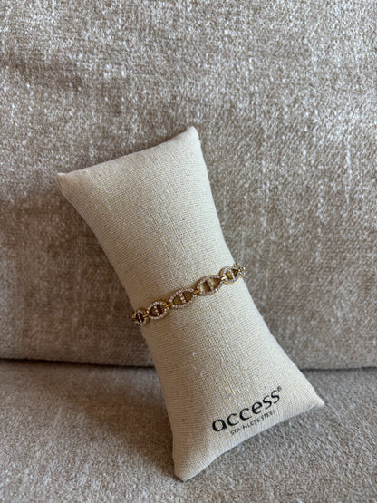 Bracelet Maya en acier inoxydable doré