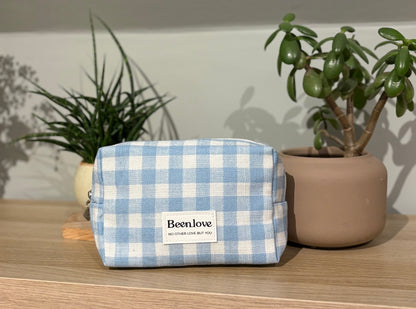 Trousse Lisbonne bleu/blanc