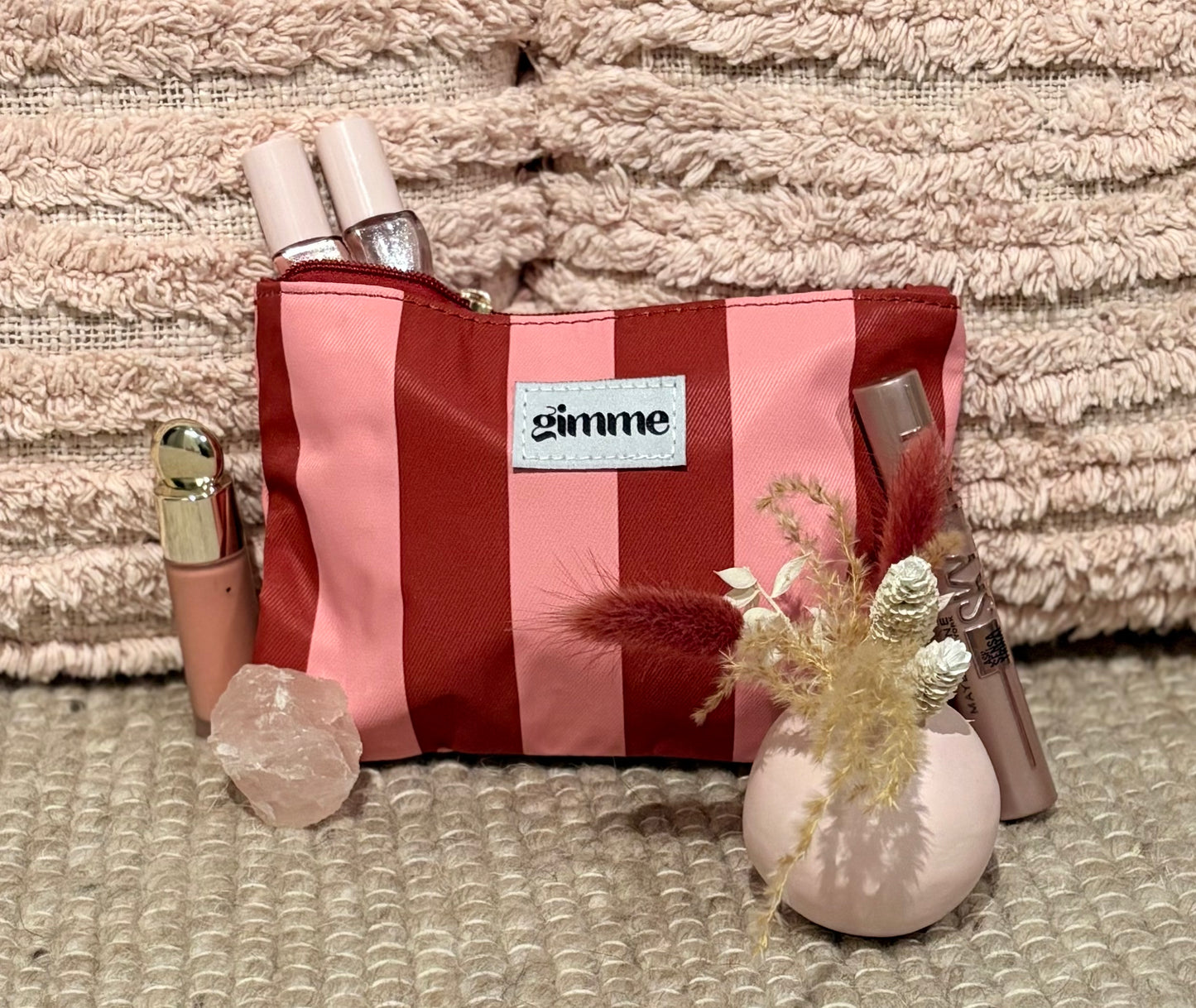 Trousse Rome rose/rouge