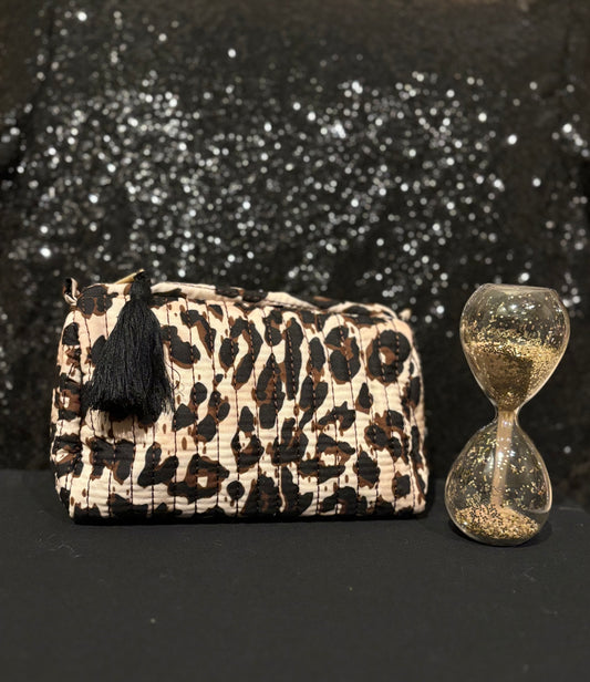 Trousse Barcelone léopard