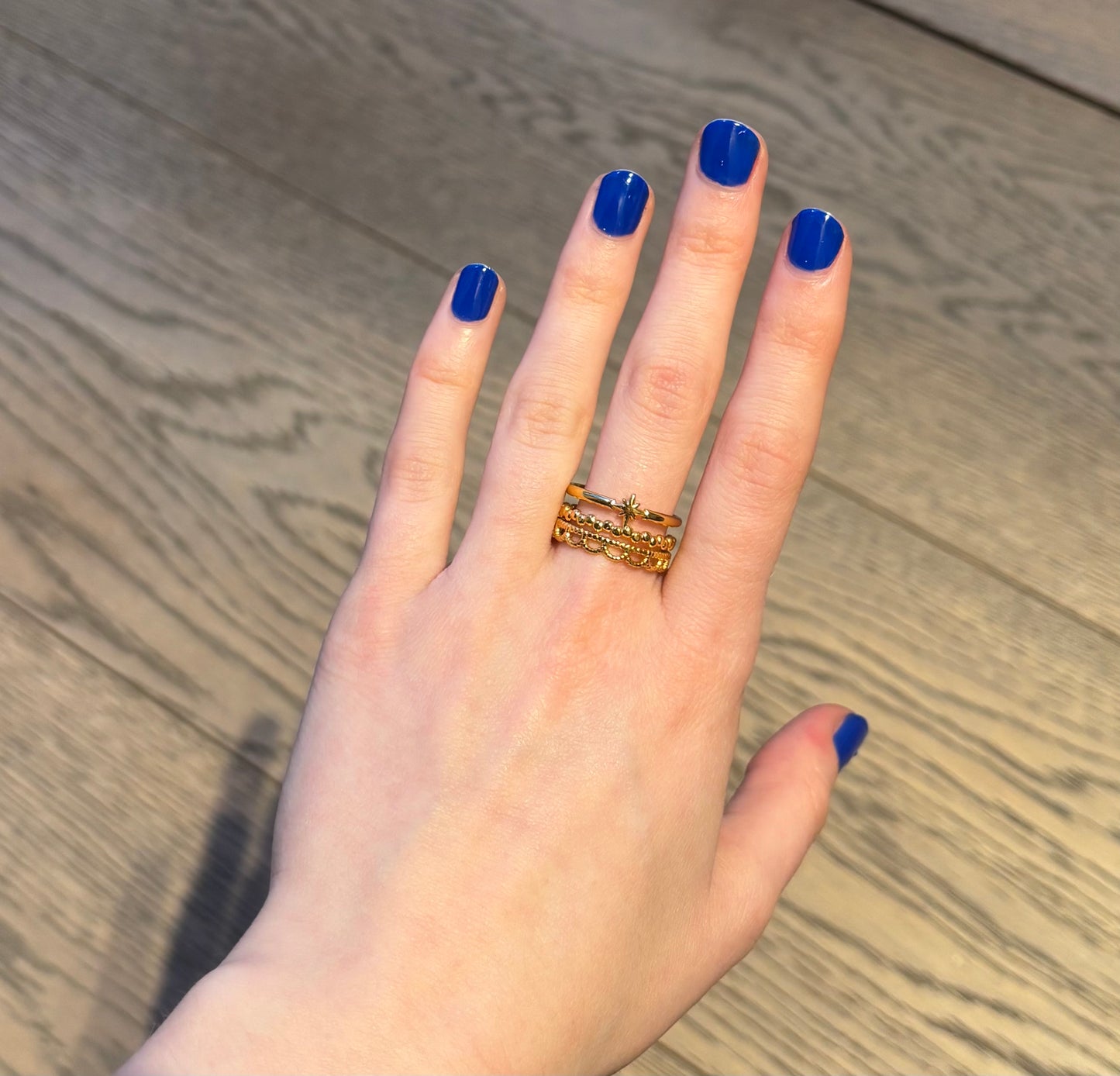 Bague Marion en acier inoxydable dorée